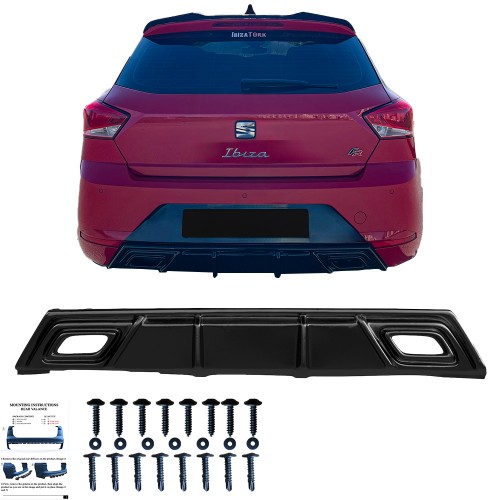 SEAT Ibiza Fr Mk5 2017-2024 Arka Difüzör / SEAT Ibiza Mk5 2017-2024 Arka Difüzör