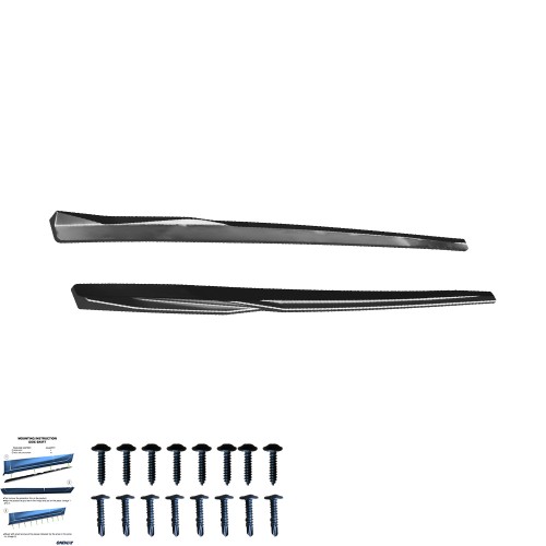 AUDI A3 8V Sedan-Cabrio 2013-2016 Marşpiyel Altı Lip / AUDI S3 8V Makyajlı Sedan-Cabrio 2016-2020 Marşpiyel Altı Lip (2 Pcs)