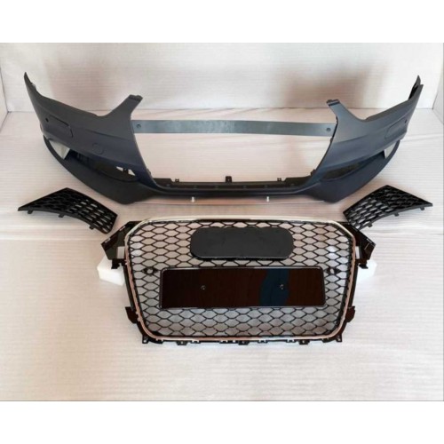 A4 2013-2015 IÇIN UYUMLU RS4 ÖN TAMPON SETI