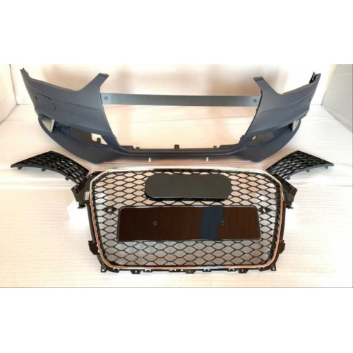 A4 2013-2015 IÇIN UYUMLU RS4 ÖN TAMPON SETI