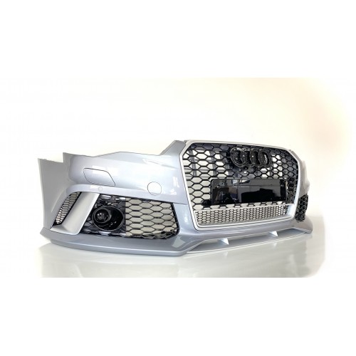 A6 2015-2018 IÇIN UYUMLU RS6 ÖN TAMPON PANJUR SETI (KROM ÇERÇEVE)