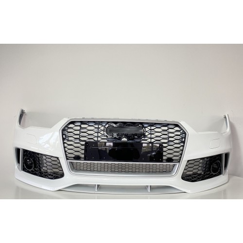 A7 2015-2017 IÇIN UYUMLU RS7 ÖN TAMPON PANJUR SETI - (KROM ÇERÇEVE)