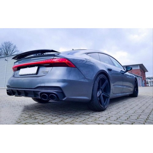 A7 2018-2021 IÇIN UYUMLU S7 GORUNUM  DIFUZOR VE EGZOZ SETI (S-LINE DONANIM IÇIN)