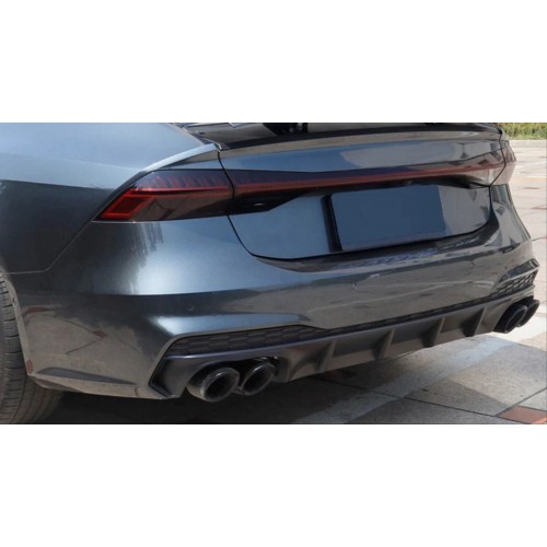 A7 2018-2021 IÇIN UYUMLU S7 GORUNUM  DIFUZOR VE EGZOZ SETI (S-LINE DONANIM IÇIN)