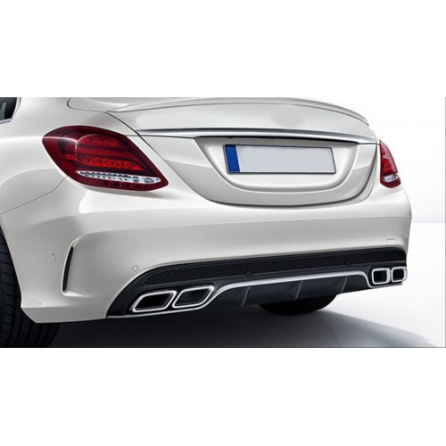 W205 C SERISI IÇIN SILVER DIFÜZÖR & EGZOZ SETI (AMG SEDAN) (KROM TRİM)