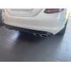 W205 C SERISI IÇIN SILVER DIFUZOR & EGZOZ SETI (NORMAL SEDAN) - SILVER EGZOZ ILE