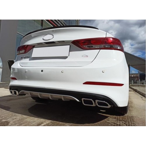 ELANTRA 2016-2019 IÇIN UYUMLU 4 EGZOZ SILVER DIFÜZÖR