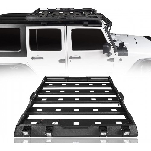 WRANGLER JK 2007-2017 IÇIN UYUMLU TAVAN SEPETI ve CAM CERCEVESI (LEDLI)