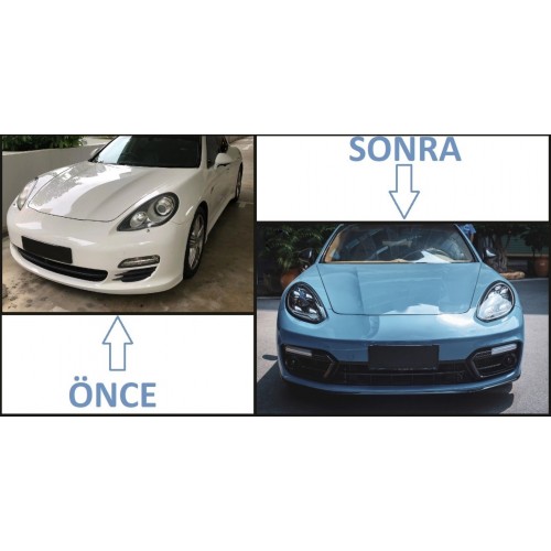 PANAMERA 2011-2013 IÇIN FULL FACELIFT 2018 GTS  BODY KIT (Farlar Dahil)