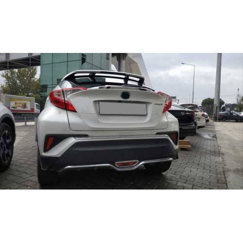 C-HR 2016-2019 IÇIN UYUMLU ARKA TAMPON ALT ÇITASI NIKELAJ