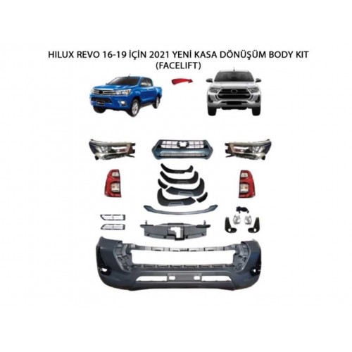 HILUX 2016-2020 ICIN 2021 YENI KASA DÖNÜSÜM BODY KIT (FACELIFT)