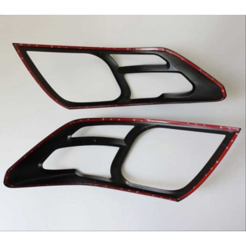 HILUX VIGO 2012-2015 IÇIN UYUMLU FAR ÇERÇEVE KAPLAMA SIYAH