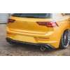 GOLF 8 IÇIN UYUMLU  GTI DIFUZOR (PIANO BLACK) - ÇIFT EGZOZ (Life,Style,Impression Paket için)