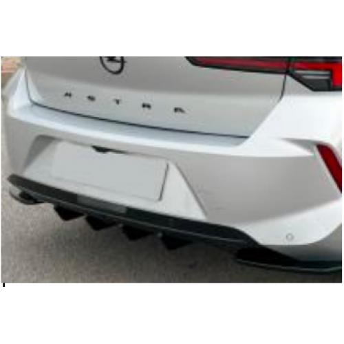 Opel Astra L Arka Difüzör (Plastik) (Piano Black Boyalı)