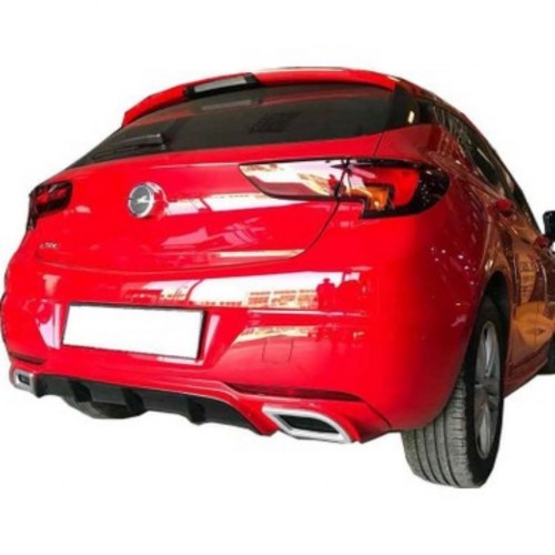 Opel Astra K Egzoz Görünümlü Difüzör (Plastik)