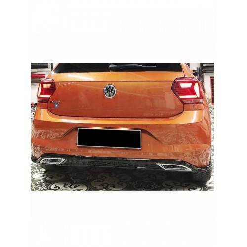 Volkswagen Polo 2017+ R Line Egzoz Görünümlü Difüzör (Plastik)